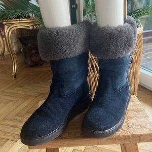 NavyBoot navy ugg style winter boots